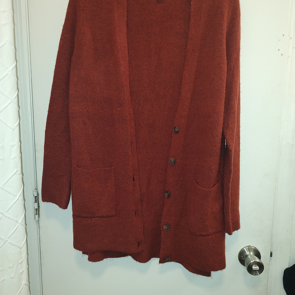 Old Navy Women's Rust Cardigan Sweater